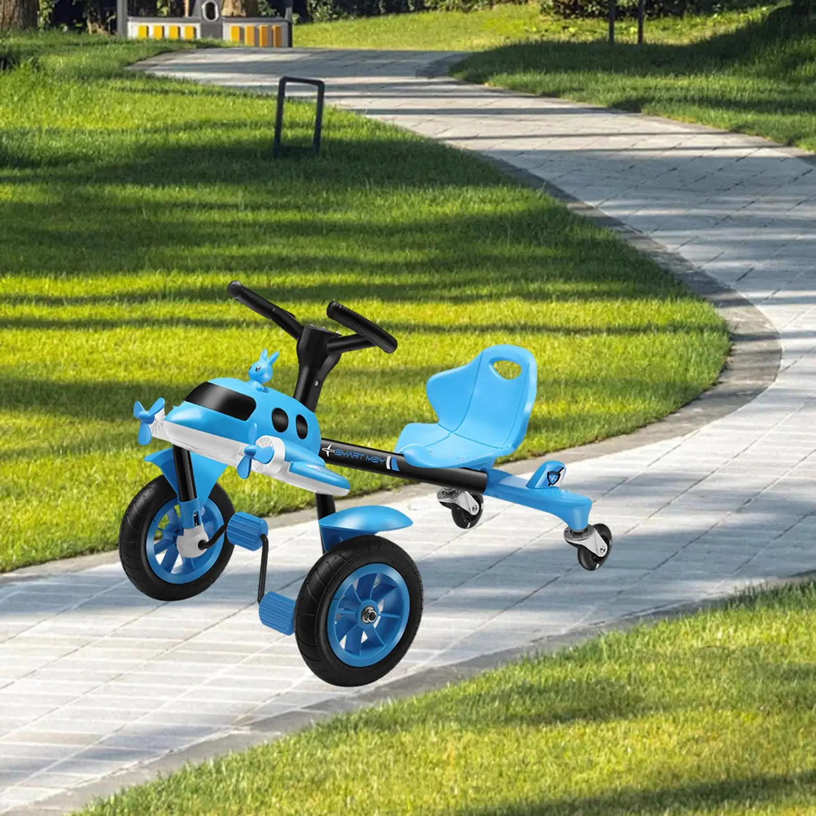 รถโกคาร์ทไฟฟ้าแบบดริฟท์ สนุกสมจริง พกพาสะดวก ของเล่นสกู๊ตเตอร์สำหรับเด็ก รถโกคาร์ทไฟฟ้าสำหรับเด็กอายุ 6 ปีขึ้นไป