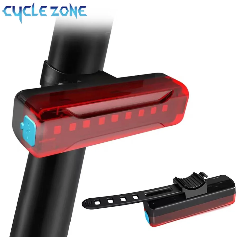 Bicycle Rear Light 5 Lighting Modes Ultra Bright Tail Lamp for Cycling Helmet Safety Warning LED Cycling Bike Light