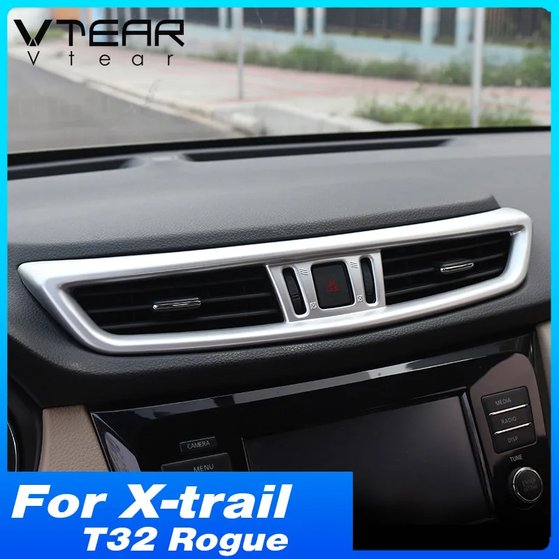 

Vtear Car Air Outlet Cover Dashboard Air-Conditioner Vent Frame Interior Decoration Accessories For Nissan X-Trail T32 Rogue