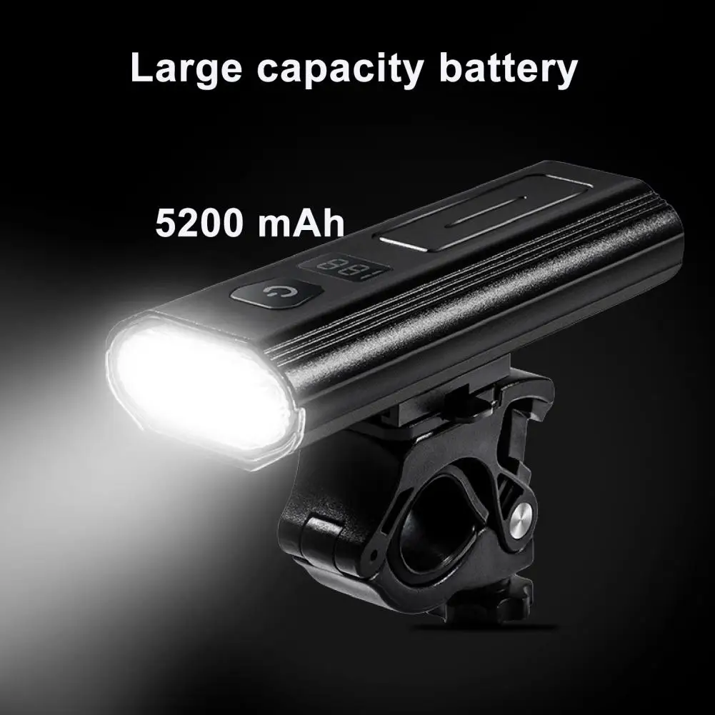 

Bicycle Light 4000LM Digital Display Battery Level Power Bank Removable Multi-function Bike Front Headlight Bicycles Accessories
