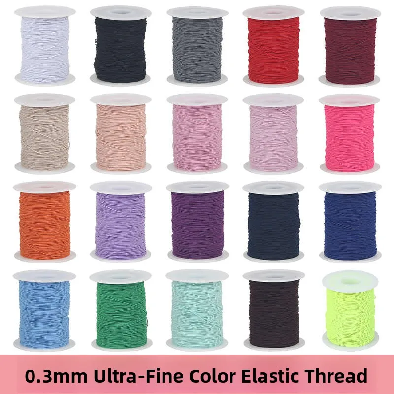 

High Elasticity Sewing Machine Bottom Line 0m Ultra Fine round Elastic Rope Band for Sewing Clothes Elastic Rubber Band