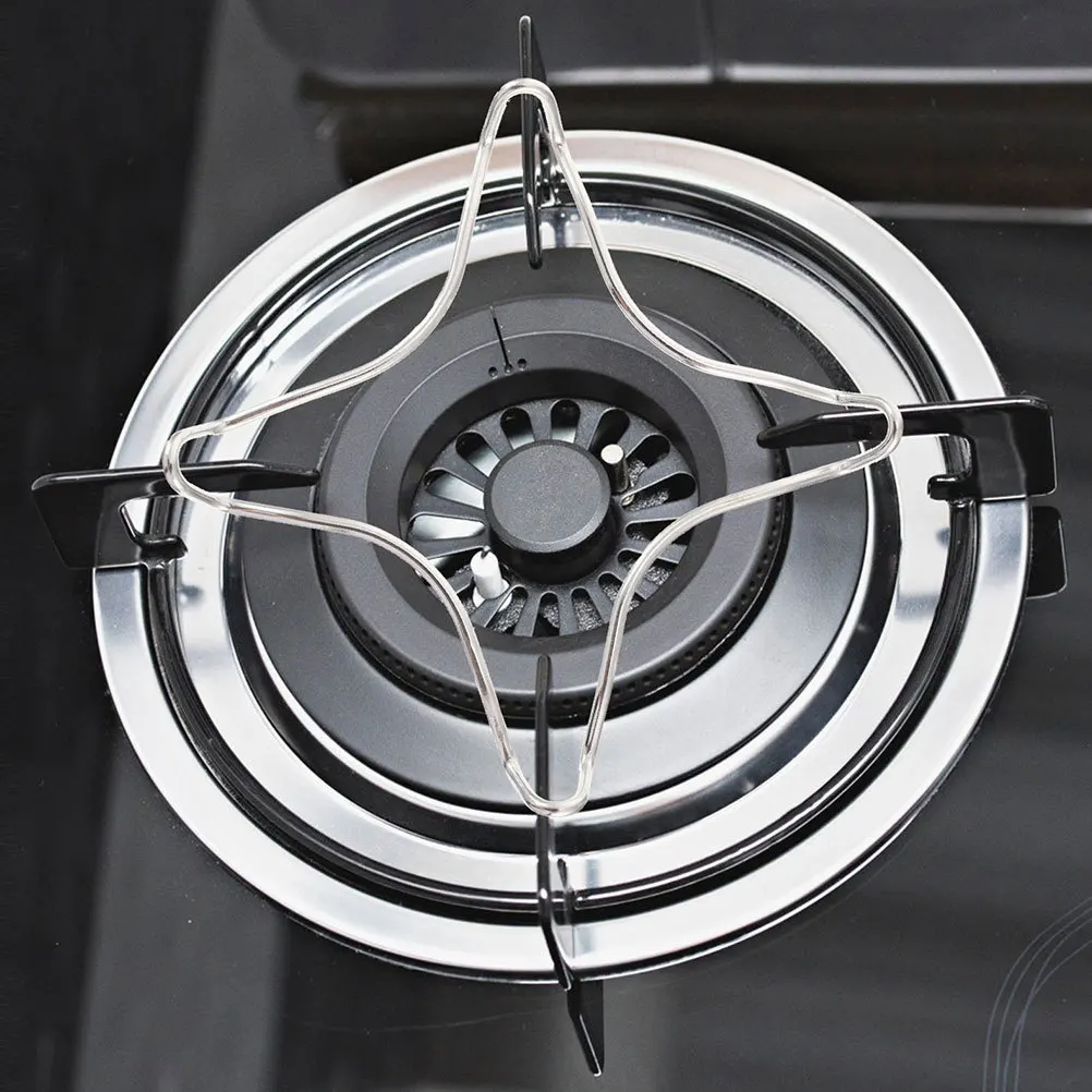 

2Pcs Gas Hob Pan Stand Stainless Steel Trivets for Small Pots Coffee Makers Space Saving Kitchen Accessories Gas Stove Rack