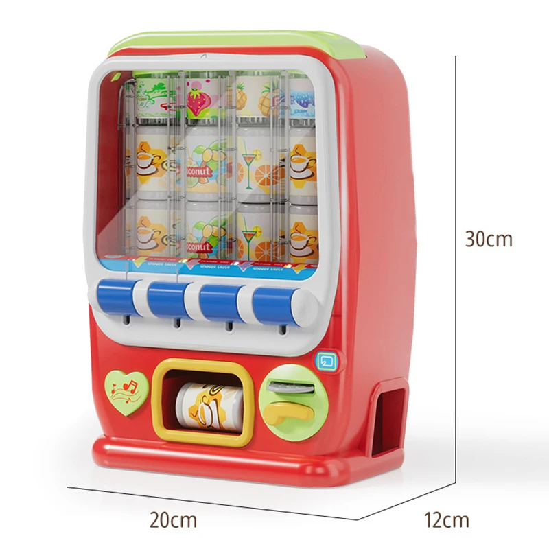 Coin-Operated Vending Vending Machine Children\'s Beverage Toys Simulation Play House Interactive Educational Toys