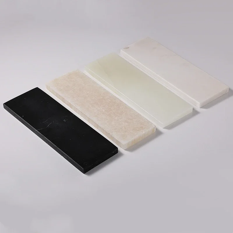 

1pc Sample Factory Price 30x10CM Natural Marble Onyx Jade Tray Rectangular Plate Ornament Storage Tray