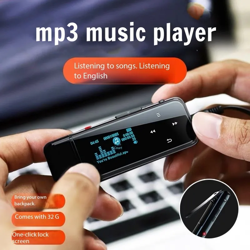 

Portable Music Player MP3 Music Walkman USB Read Bluetooth 5.0 HD Recording Sports Lossless HIFI Music Player FM Radio