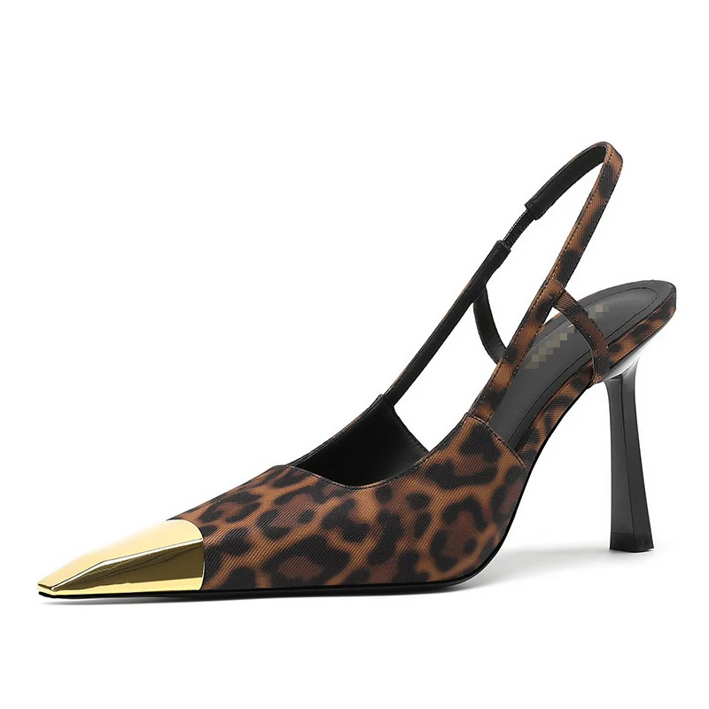 

【Measure Your Feet Length Before Order】Cap-toe Luxry Designer Women Strange High Heels Pumps Slingback Dress Sandals 179-CHC-33