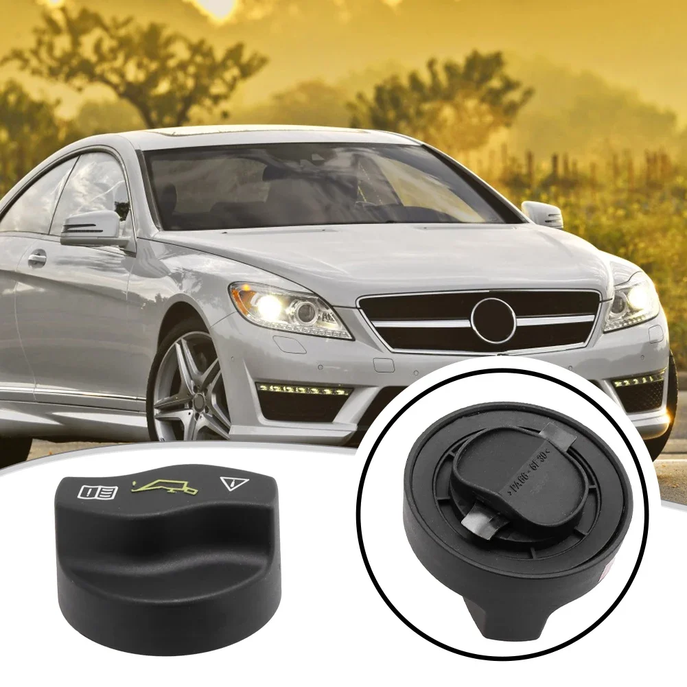 1pc Engine Oil Filler Cap Cover Plastic Black 0000101685 For Mercedes-Benz C209 W203 W213 X166 W221 W166 Direct Replacement