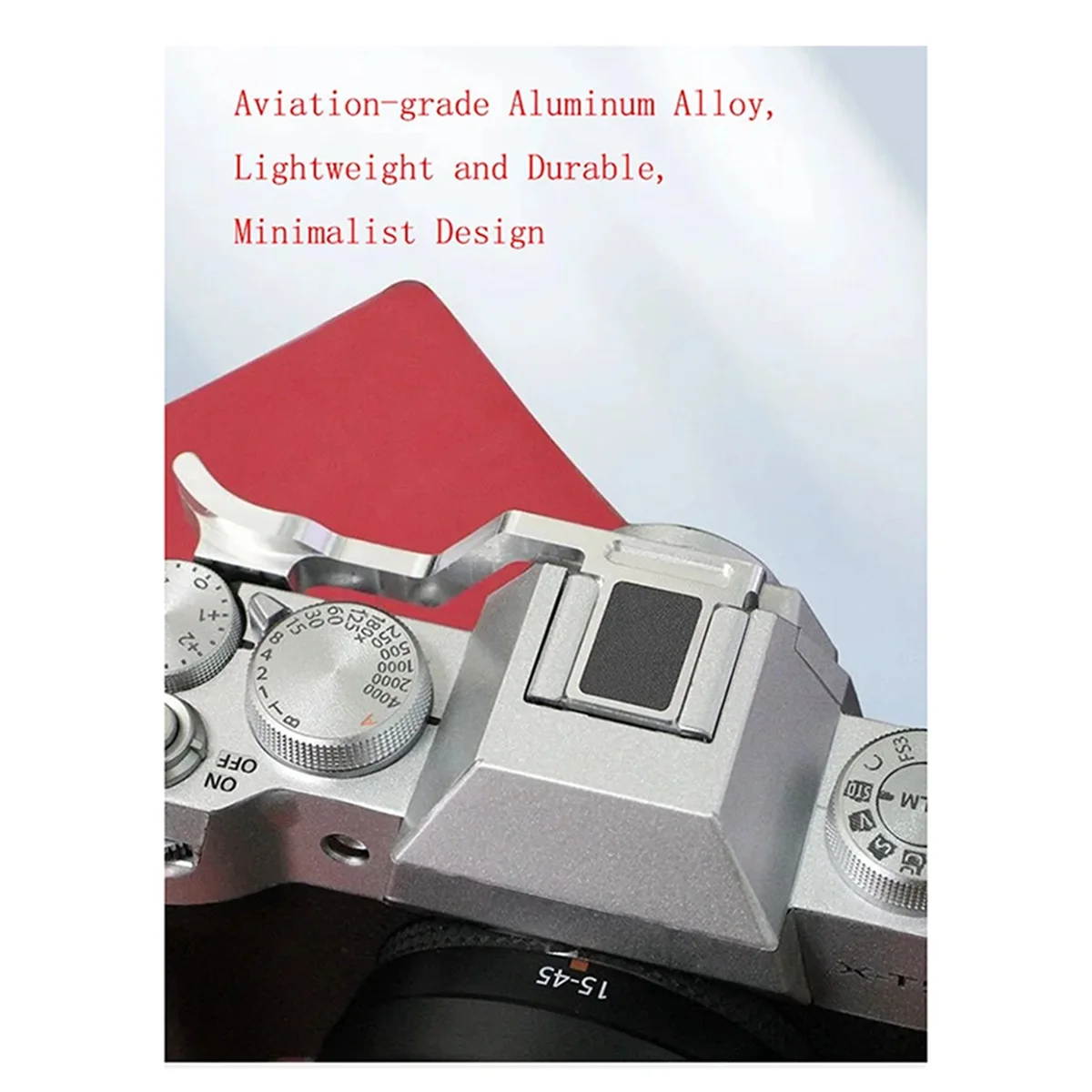 Uitstekend! X-T50 Camera Duimhandgreep met ingebouwde koude schoenbevestiging Beschermt flitsschoen Comfortabele grip voor Fujifilm X-T50 A