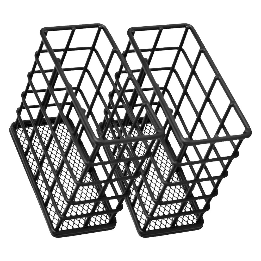 

2Pcs Pen Organizer Wire Mesh Pencil Holder Metal Pen Cup Desk Stationery Storage Container Black Office Home Supplies Stand
