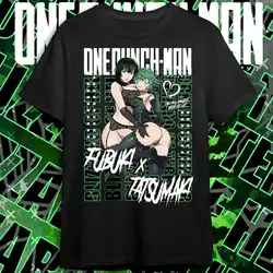 Seductive Fubuki and Tatsumaki Anime T Shirt Graphics Tee For Anime Lover All Size Cotton