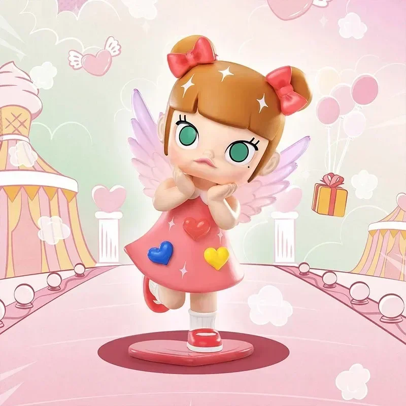 

POP MART Molly My Instant Superpower Series Anime Action Figure Guess Bag Ornament Figurines Home Decor Desktop Dolls Model Gift