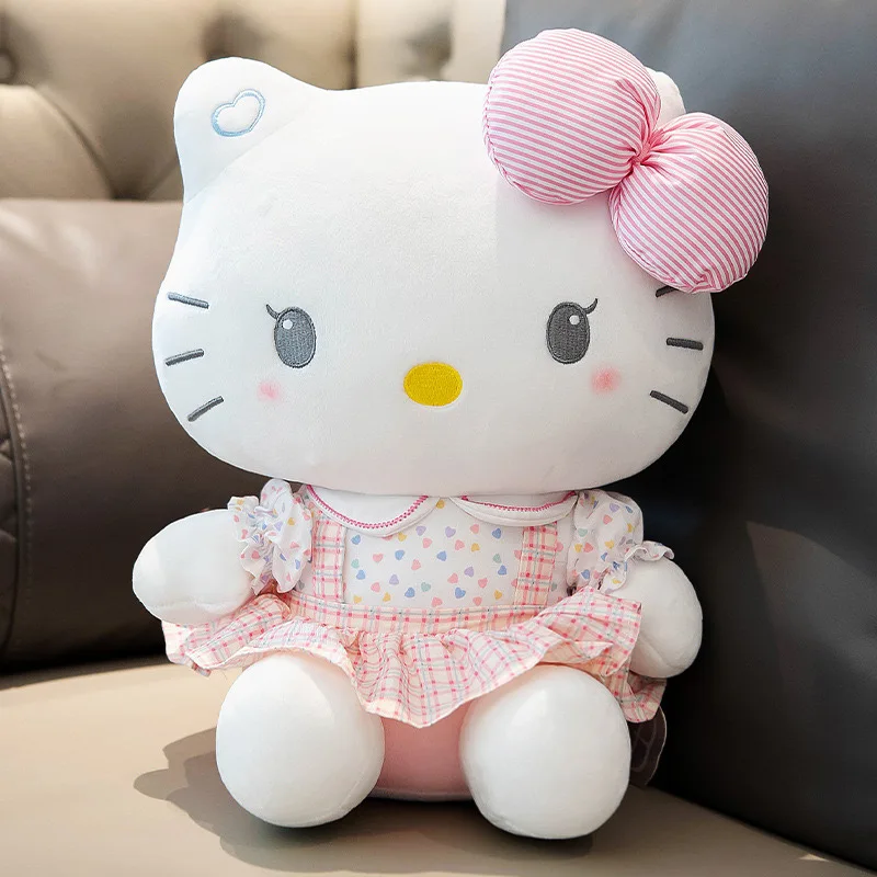 

2026*Hello Kitty Anime Hello Kitty Stuffed Toys Plushier Soft Pillow Birthday Gifts For Girls Kawaii Hello Kitty Plush Dolls