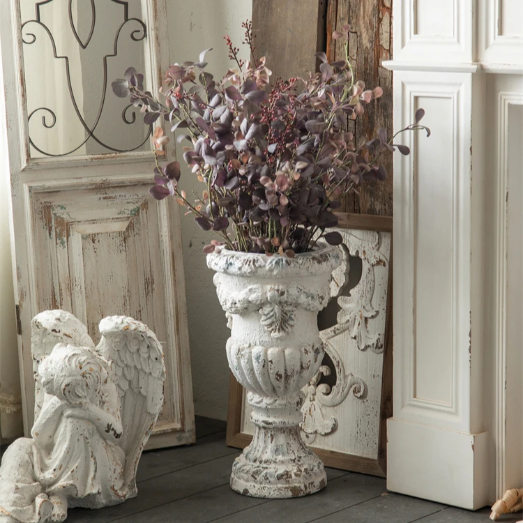 

Ретро цветочные горшки цилиндрическая основа свадебная дорога реквизит для фотосъемки украшение двора