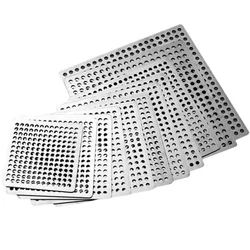 1pcs Square 304 Stainless Steel Drainage Net Cover Shower Hair Filter Bathroom Floor Drain Pad Kitchen Sink Strainer Stopper