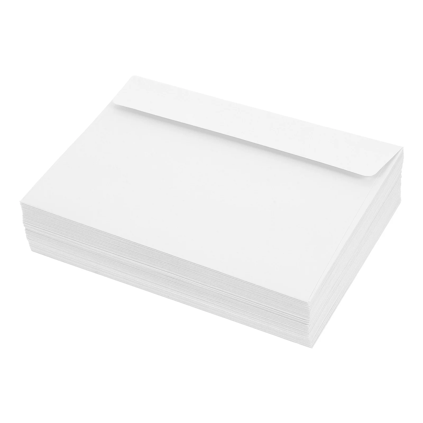 

50 pcs Thickened Kraft Envelopes Self Seal Blank Mailers For Wedding Invitations Shower Greeting Cards Thank You Notes