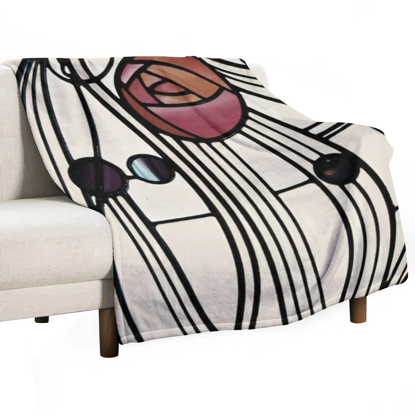 

Charles Rennie Mackintosh design Throw Blanket manga funny gift Decorative Beds Polar Blankets