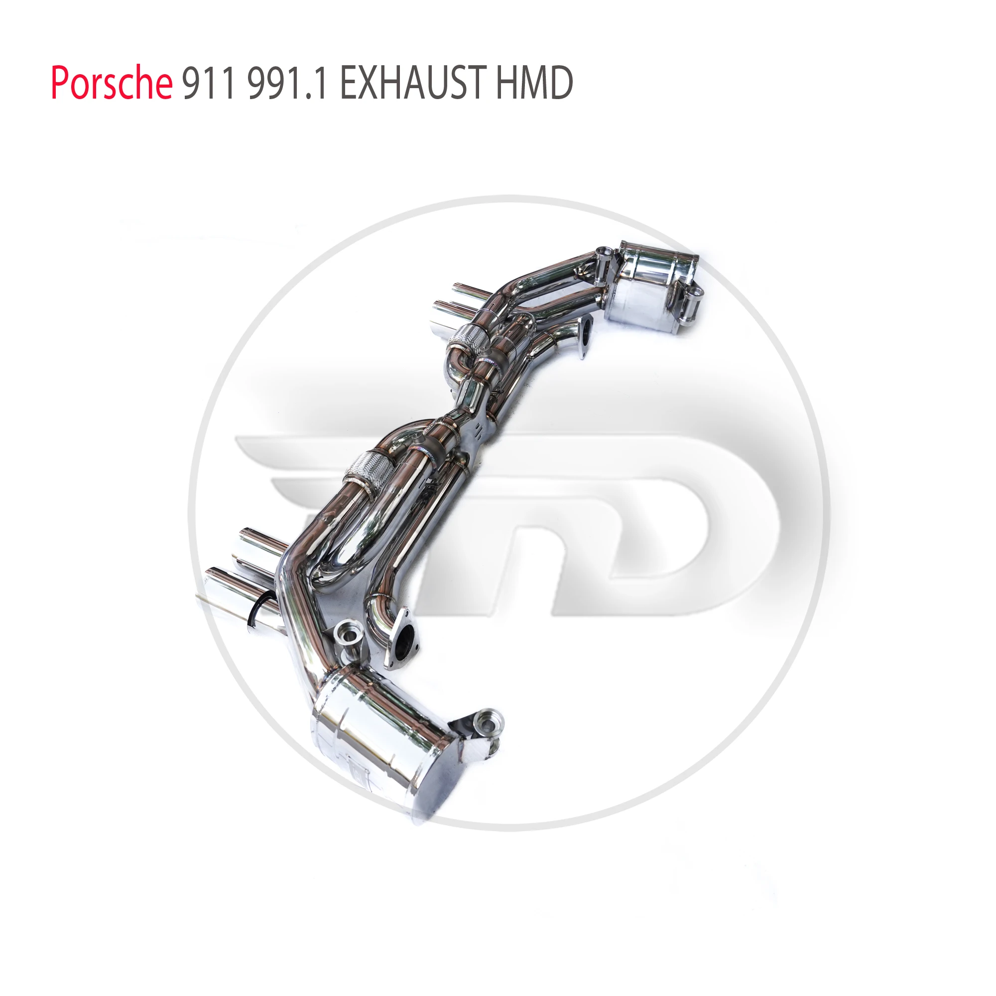 HMD Stainless Steel Exhaust System Performance Catback for Porsche 911 991.1 Carrera Targa Cabliolet Valve Muffler