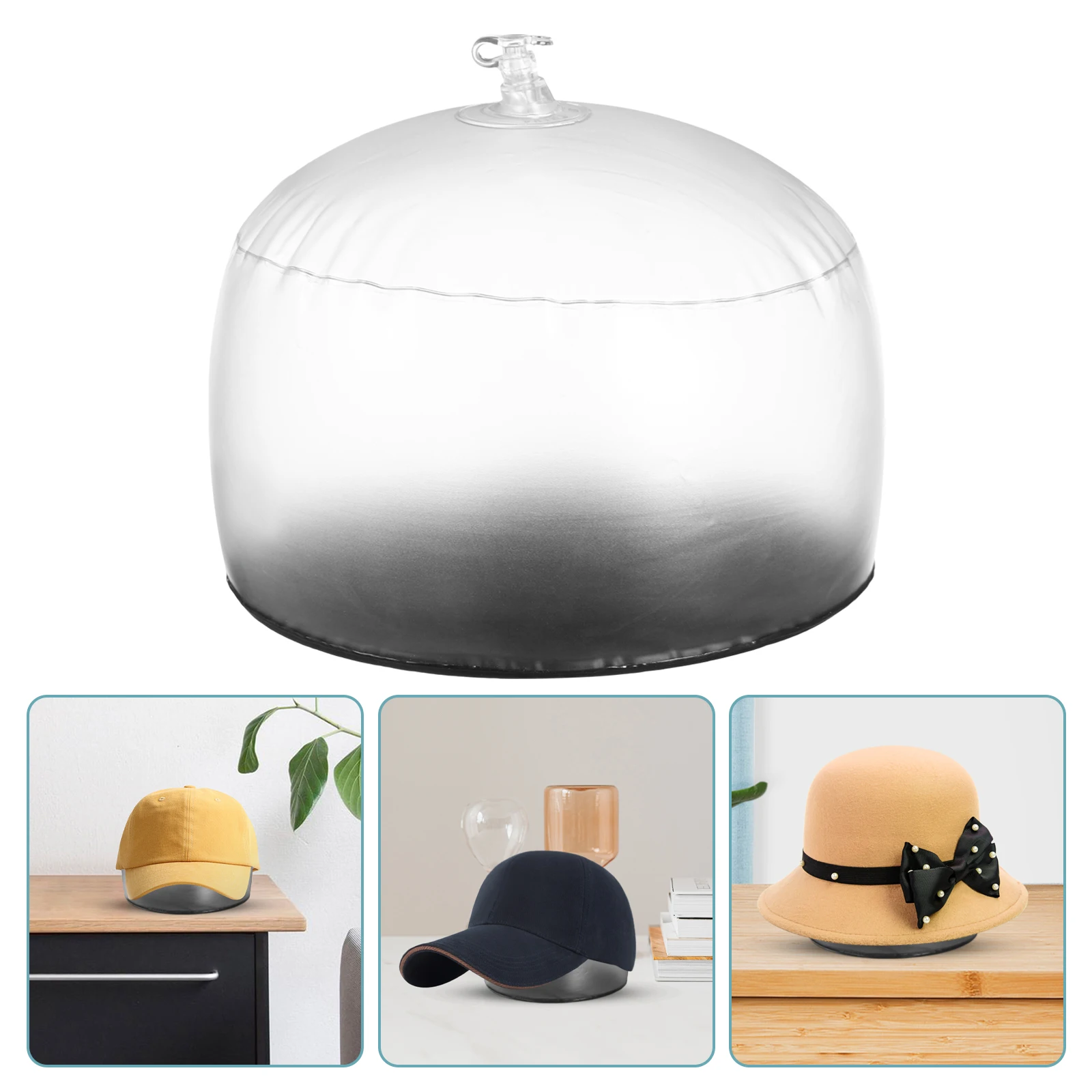 

Inflatable Hat Rack Hat Cleaner Rack Baseball Hat Inner Support Stand Frame PVC for Tabletop Caps Shaper Inner Support Holder