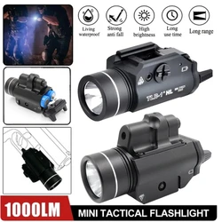 TLR-1 Tactical LED Flashlight Weapon Mini Pistol Lights 1000Lumens Quick Release Handgun Fit 20mm Rail GLOCK G17
