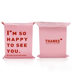 50~100PCS Pink Thank You Plastic Mailing Self Adhesive Bag Poly Mailer T-shirt Skirt Jacket Wedding Box Shipping Express Pouches