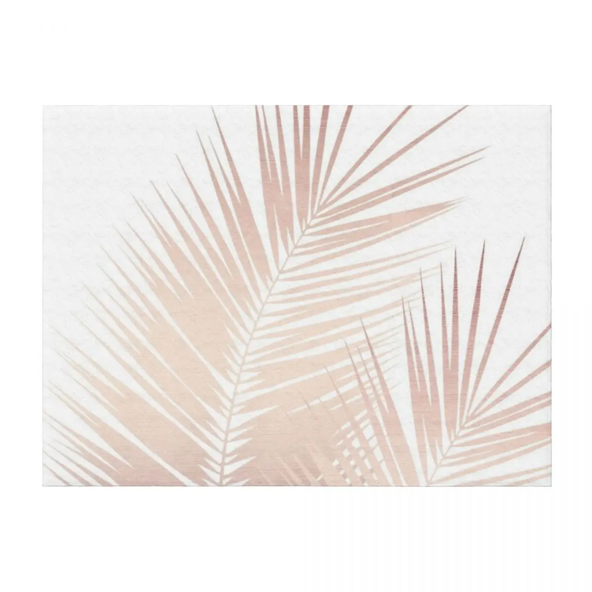 

Rose Gold Palm Leaves Dream - Cali Summer Vibes #1 #tropical #decor #art Throw Blanket Flannels Polar Decorative Throw Blankets