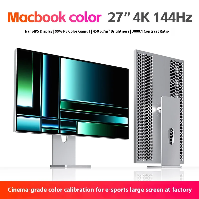 

27" 4K 144Hz LG Nano IPS Monitor | 99% DCI-P3 | 3000:1 Contrast | ΔE≤1.5 | Design work Aluminum alloy metal material body