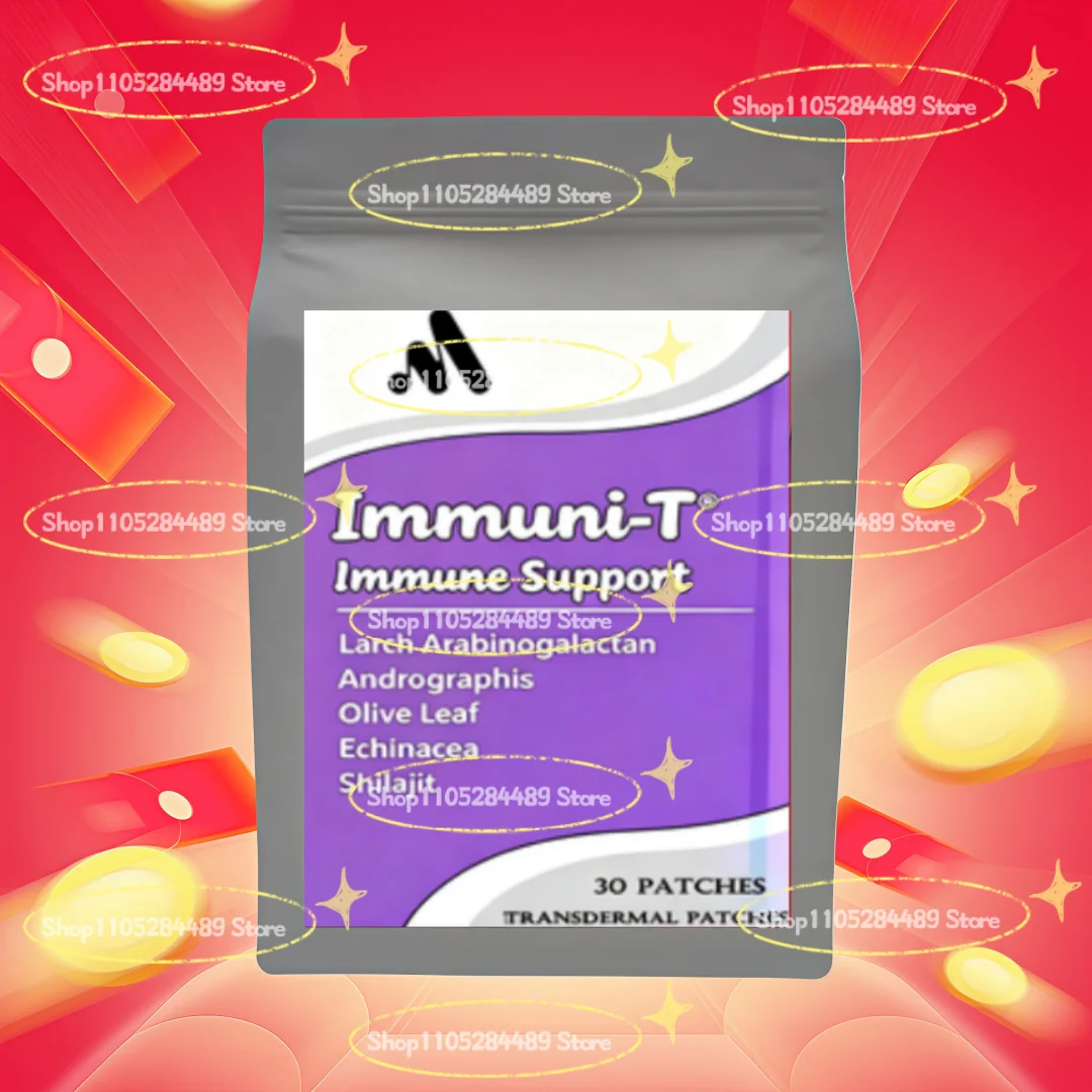 Immune System Booster Transdermal Patches with Elderberry, Echinacea, Andrographis, Arabinogalactans Immunity Boost 30 Patches