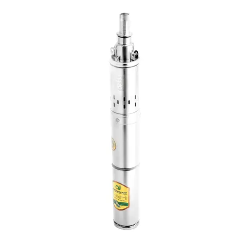 Submersible Pump 24V 370W Submersible Water Pump Stainless Steel 0.5HP 213ft Head 70.6CFH Deep Well Pump for Irrigation Model SP2-65-0.37
