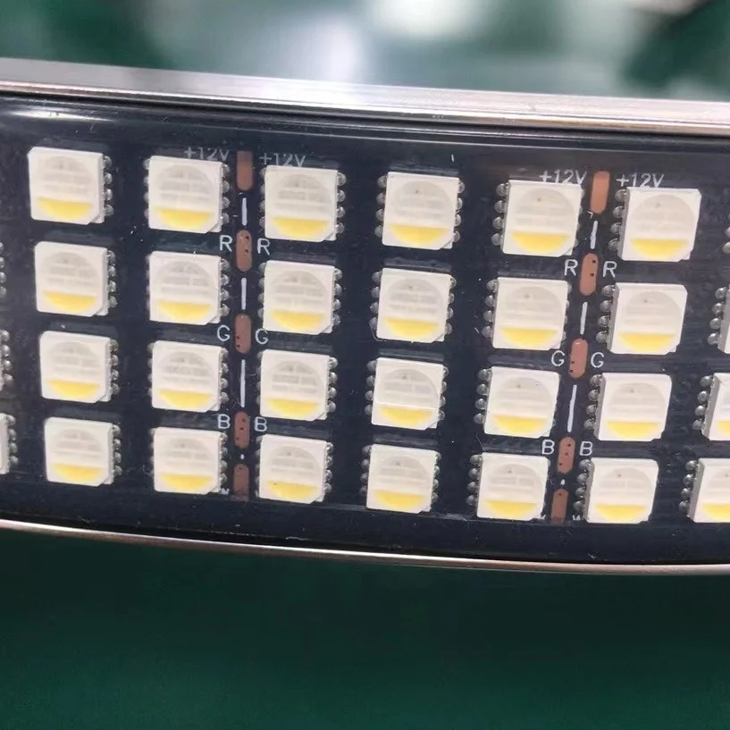 Upgrade 8 Row LED Wheel Light Outdoor  Color Chan Auto Lighting System for Off-Road Vehicles Tuning Lightings Version