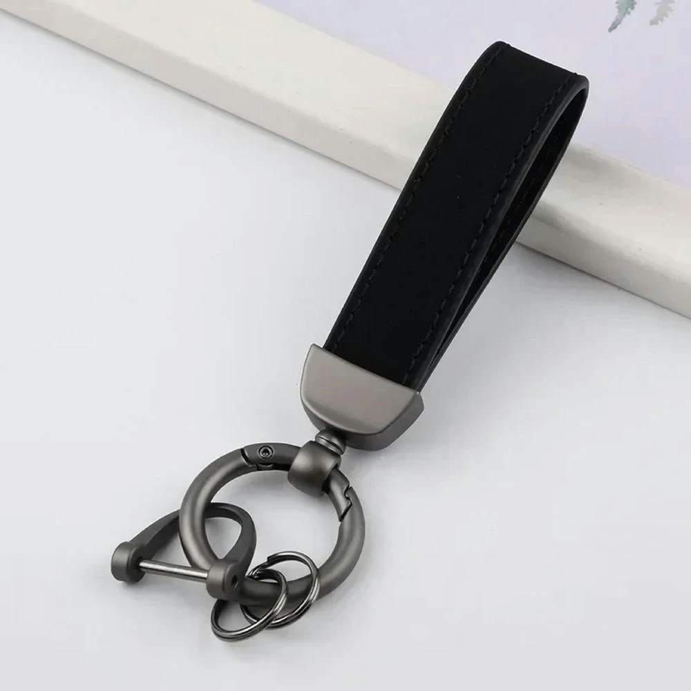 Personalized PU Leather Key Strap with Custom Text