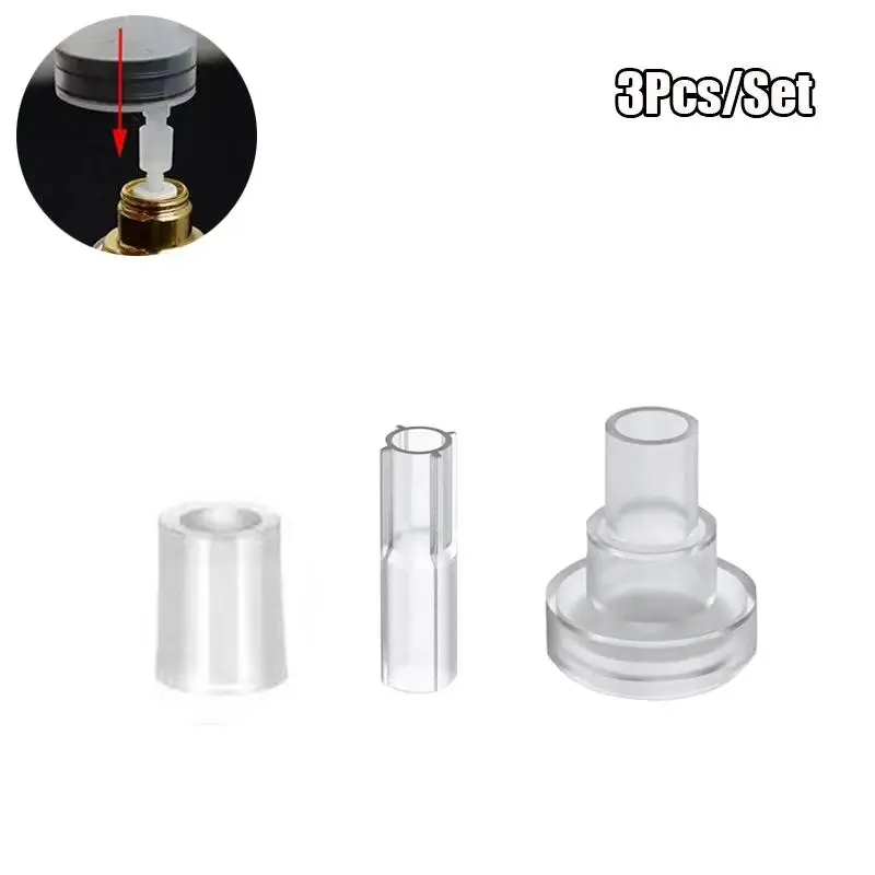 3-teiliger Parfüm-Injektions-Konverter aus Kunststoff, Nachfülladapter-Werkzeug zum Umfüllen von Flüssigkeiten in leere Flaschen, Reise-Kosmetik-DIY-Zubehör – Detail 2