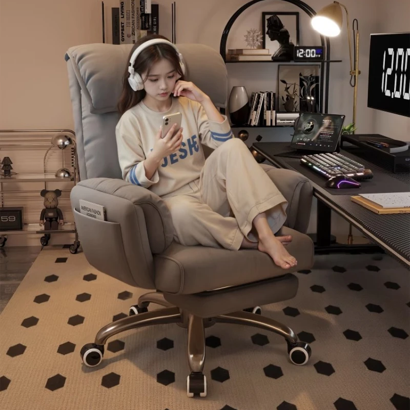 

Gaming Adjustable Office Chair Modern Recliner Mobile Fluffy Office Chair Design Computer Cadeira De Escritorios Home Furniture