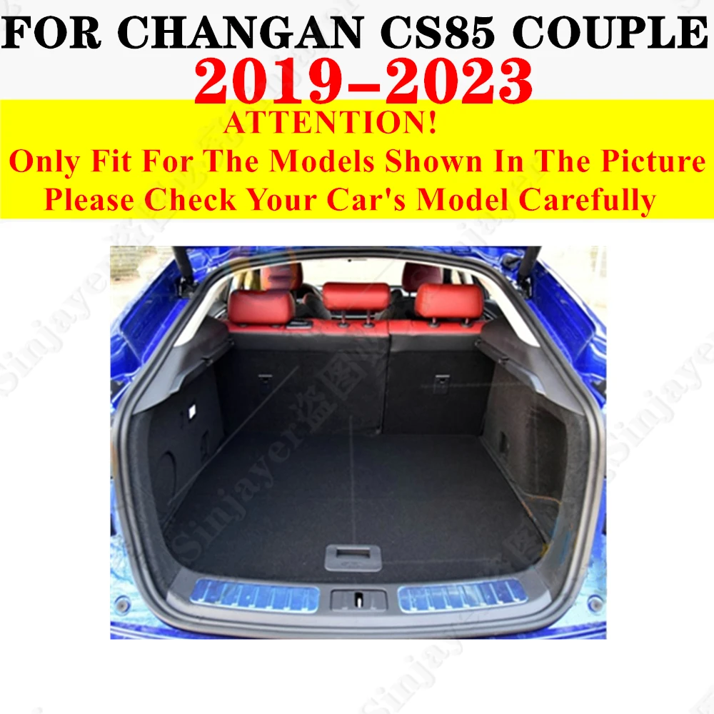 High Side Car trunk mat for ChangAn CS85 Couple 2023 2022-2019 Tail Boot Tray luggage Pad Rear Cargo Liner Interior Accessories