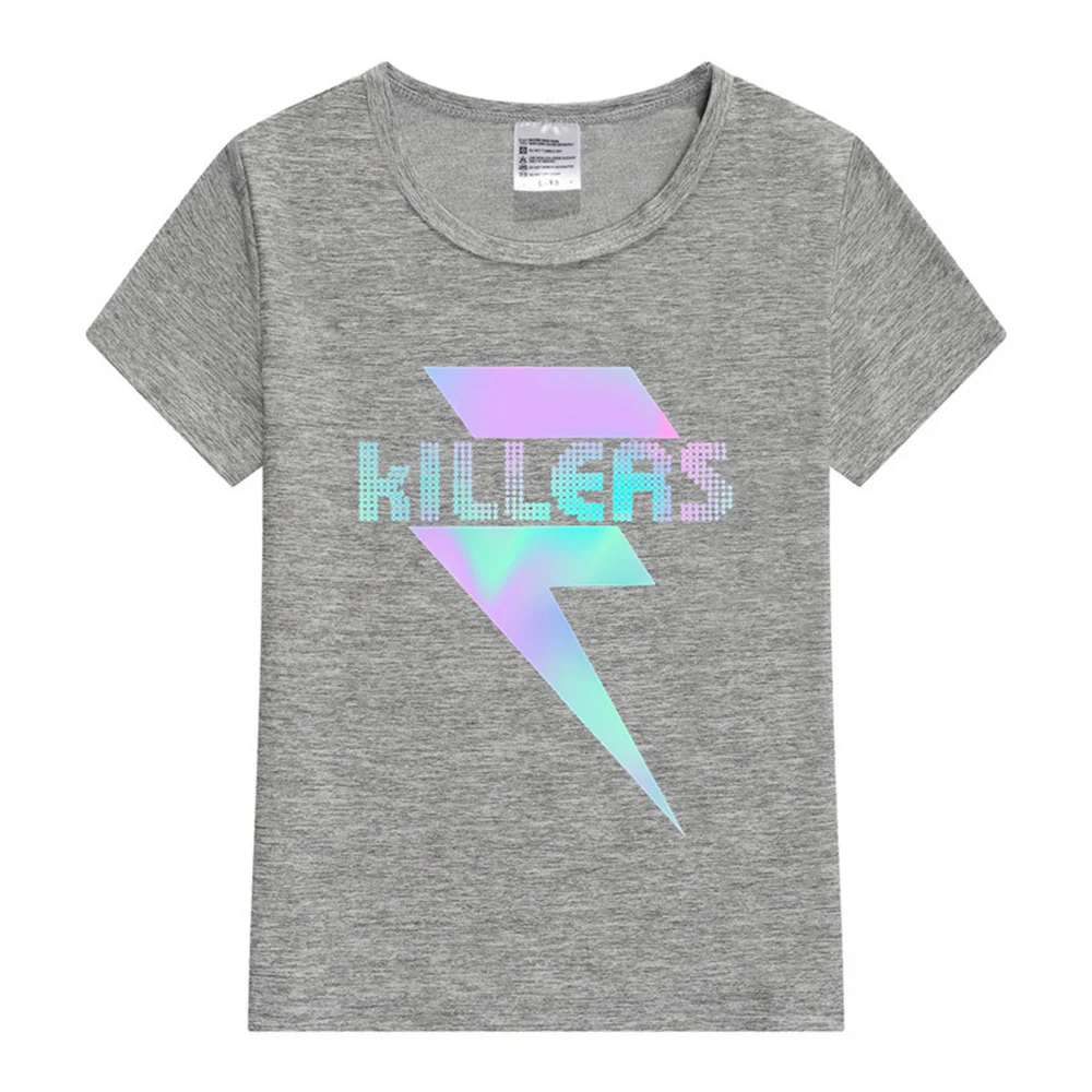 The killers Kids T-Shirt New Boy Girl T-shirt Fashion Print Short Sleeve O-neck Boy\'s Funny Tee Top Gift Kids Summer Clothing