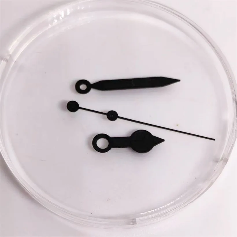 Suitable For NH35  NH36 Mechanical Movements Hands Hour Minute Second Three Needle Black Non Luminous Watch Hands