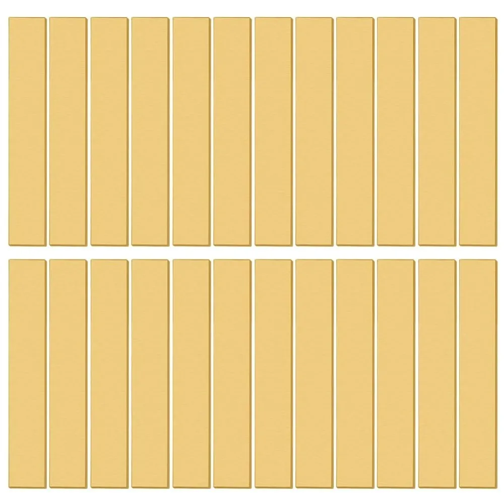 

30Pcs H62 Brass Sheets Metal Stamping Rectangle Blanks Brass Bracelet Blanks for Metal Stamping Engraving and DIY Necklace