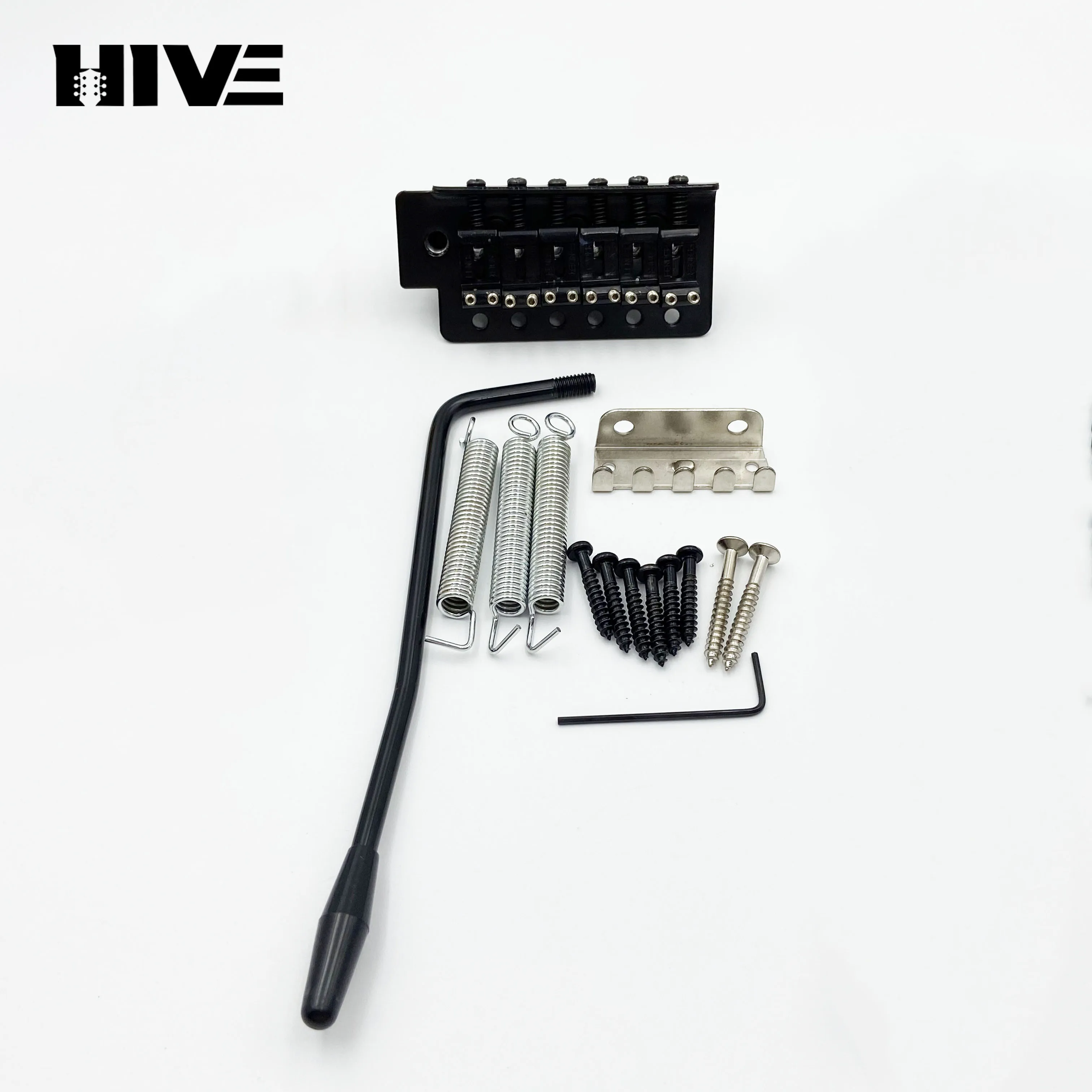 Guitar Bridge ST Electric Guitar Drawing Plate ST Single-Cranked Tinplate Material Guitar Vibrator Gold Silver Black