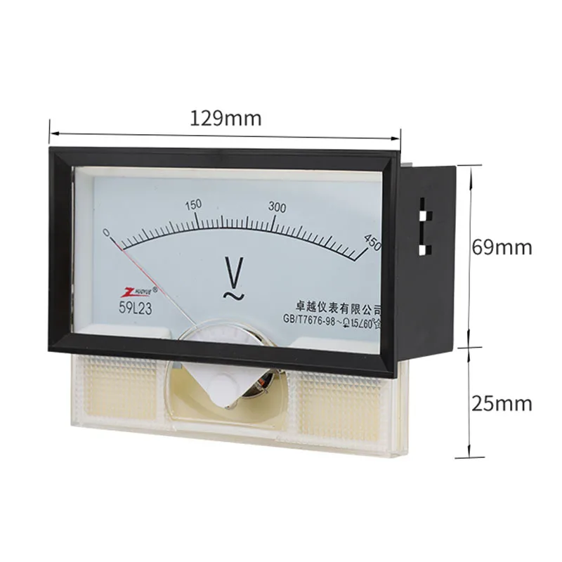 59L23 Pointer Type AC Ammeter 5A 30/5A 50/5A 75/5A 100/5A 150/5A 200/5 250/5 300/5 400/5 500/5 750 800 1000 1500 2000 2500 3000A