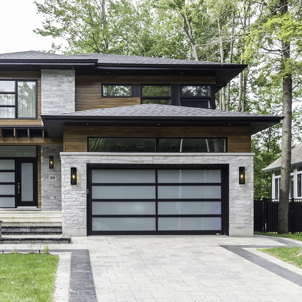 Sixinalu Garage Doors Entry Folding Security Aluminum Building Material Structure Deluxe Manual Lock Bi-fold Door Home Decor