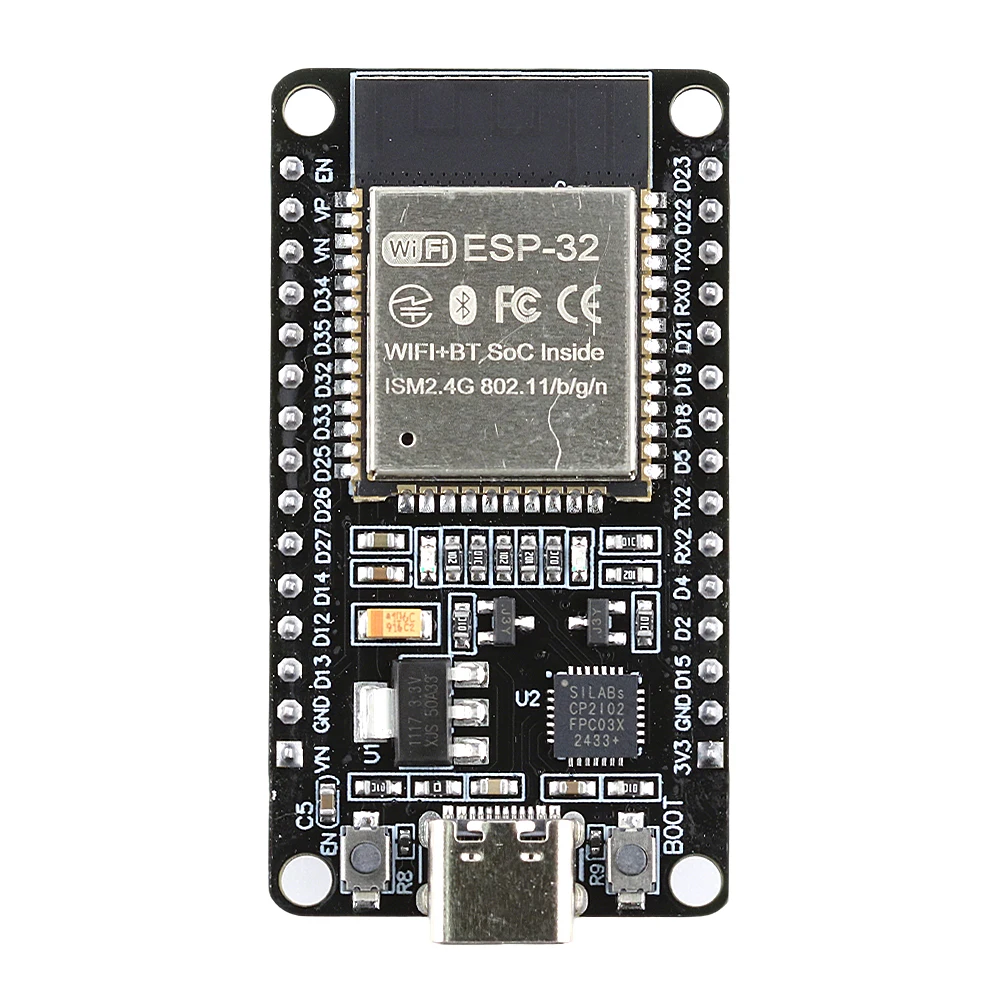 ESP-32 Entwicklungsboard 2,4G WLAN Bluetooth-Modul 30-Pin 38-Pin CP2102 Micro Type-C Ultra-Niedriger Stromverbrauch Dual-Core ESP-32 – Detail 5