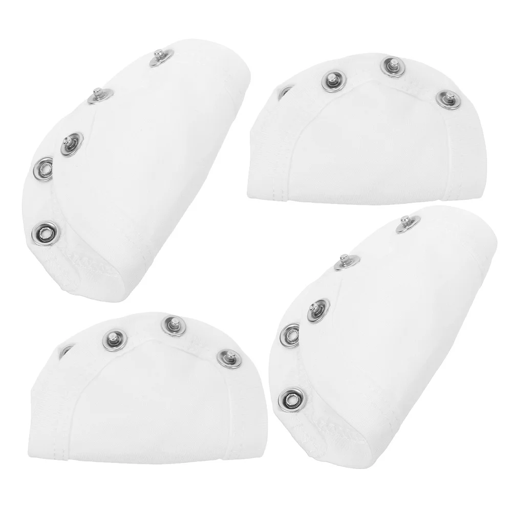 

4pcs Bodysuit Extender Infant Romper Soft Cotton Snap Extension Jumpsuit Baby Clothes Grow Suit For Newborn Toddlers All-Season