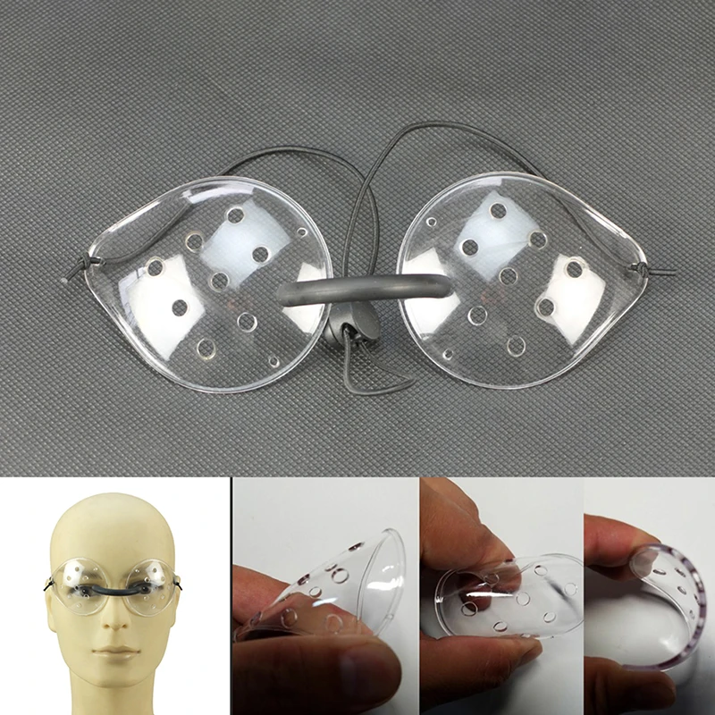【1Pcs Plastic Ventilated Clear Eye Shield Eye With 9 Holes After Eye Surgery】