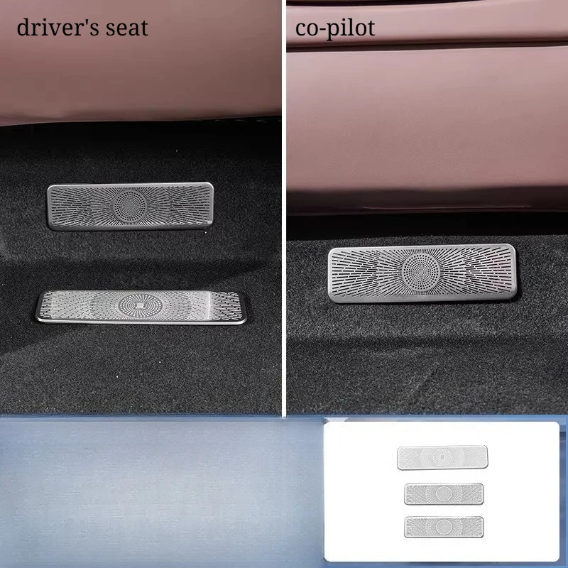

Second-Row Under-Seat Air Vent Metal Protective Cap, Dust-Proof Cover for BYD Xia Interior Mod Part