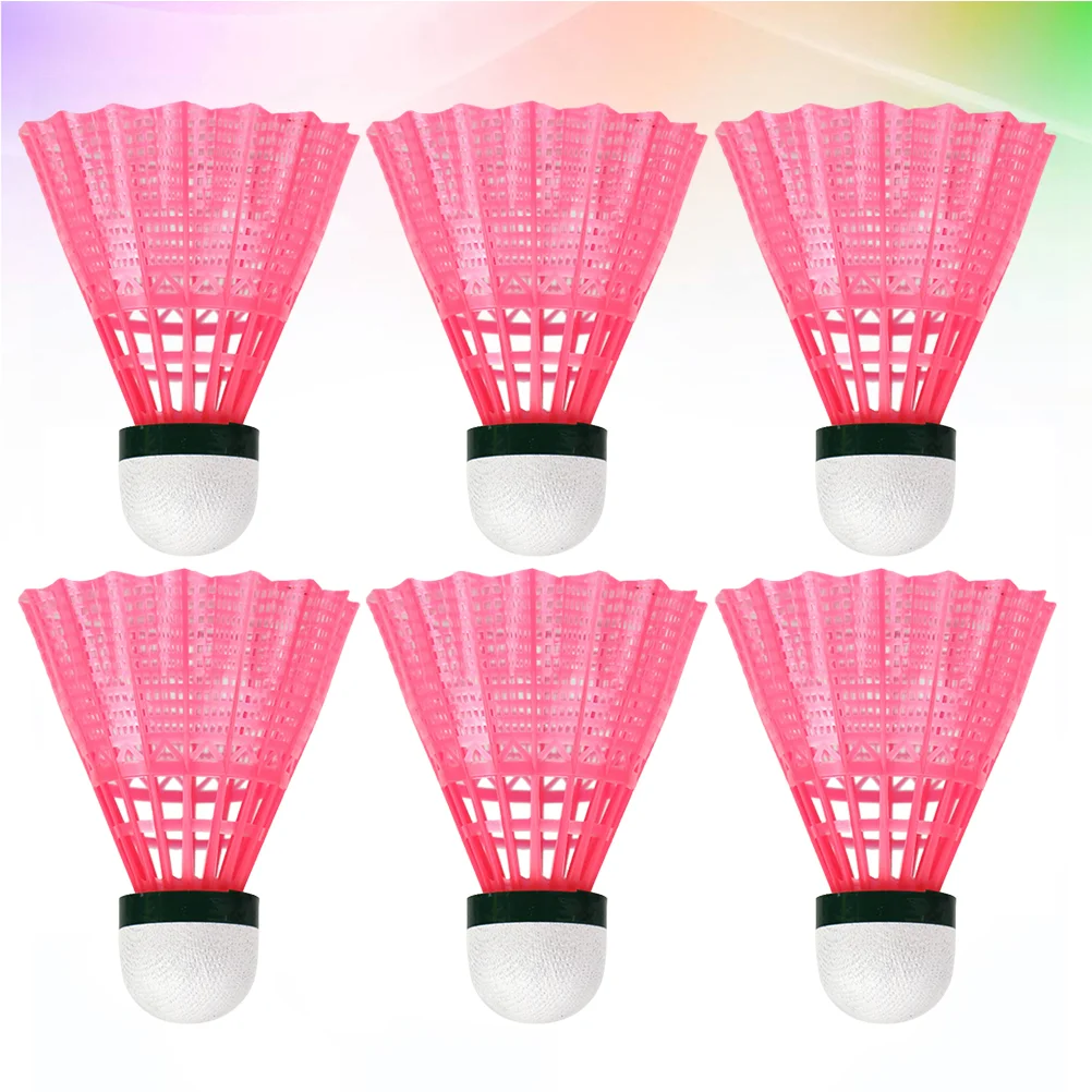 6 Pcs Shuttlecocks for School Durable Nylon Ball Playing Outdoor Badminton Child