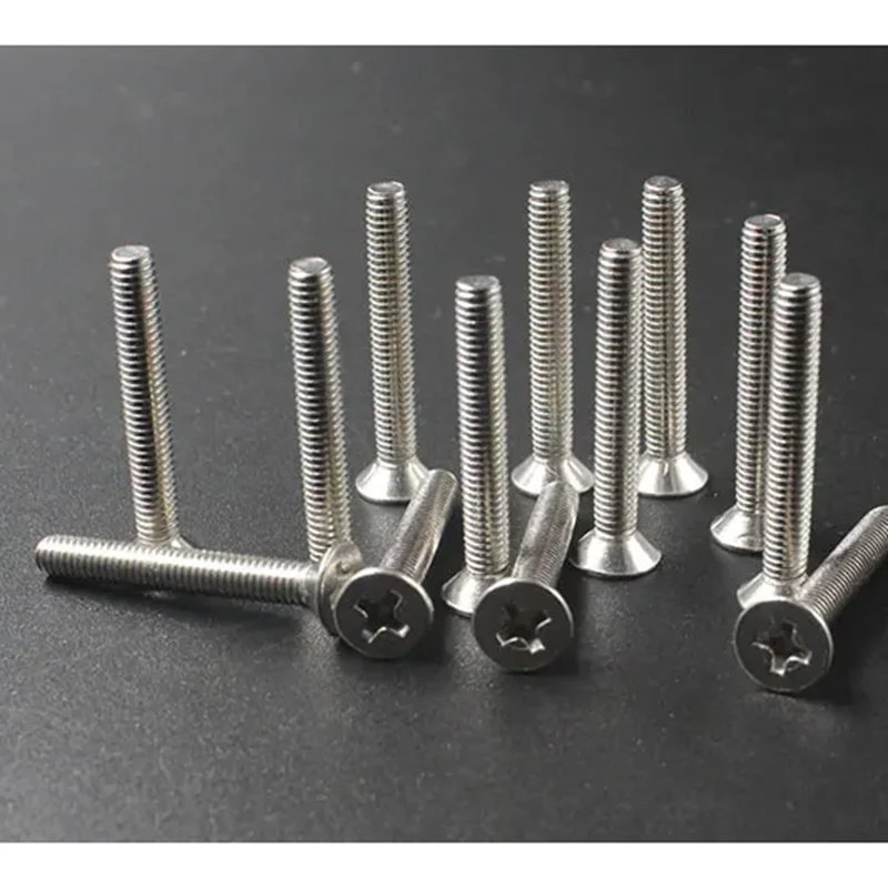 

20pcs/lot M8*16/20/25/30/35/40/45/50/55/60/65/70/75/80-100 stainless steel 304 phillips flat head countersunk machine screws325