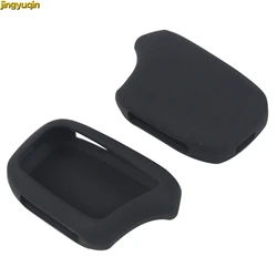 Jingyuqin Silicone Key Chain Cover Case for MAGICAR KOREA Car Auto Security Alarm Two Way Remote Controller Rubber Car-styling