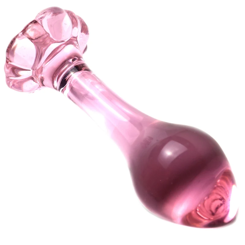 Pink Glass Anal plug for women butt plugs Penis Anus Dildo adult masturbation Adult Sex Toys for Women Gay Lover Gifts