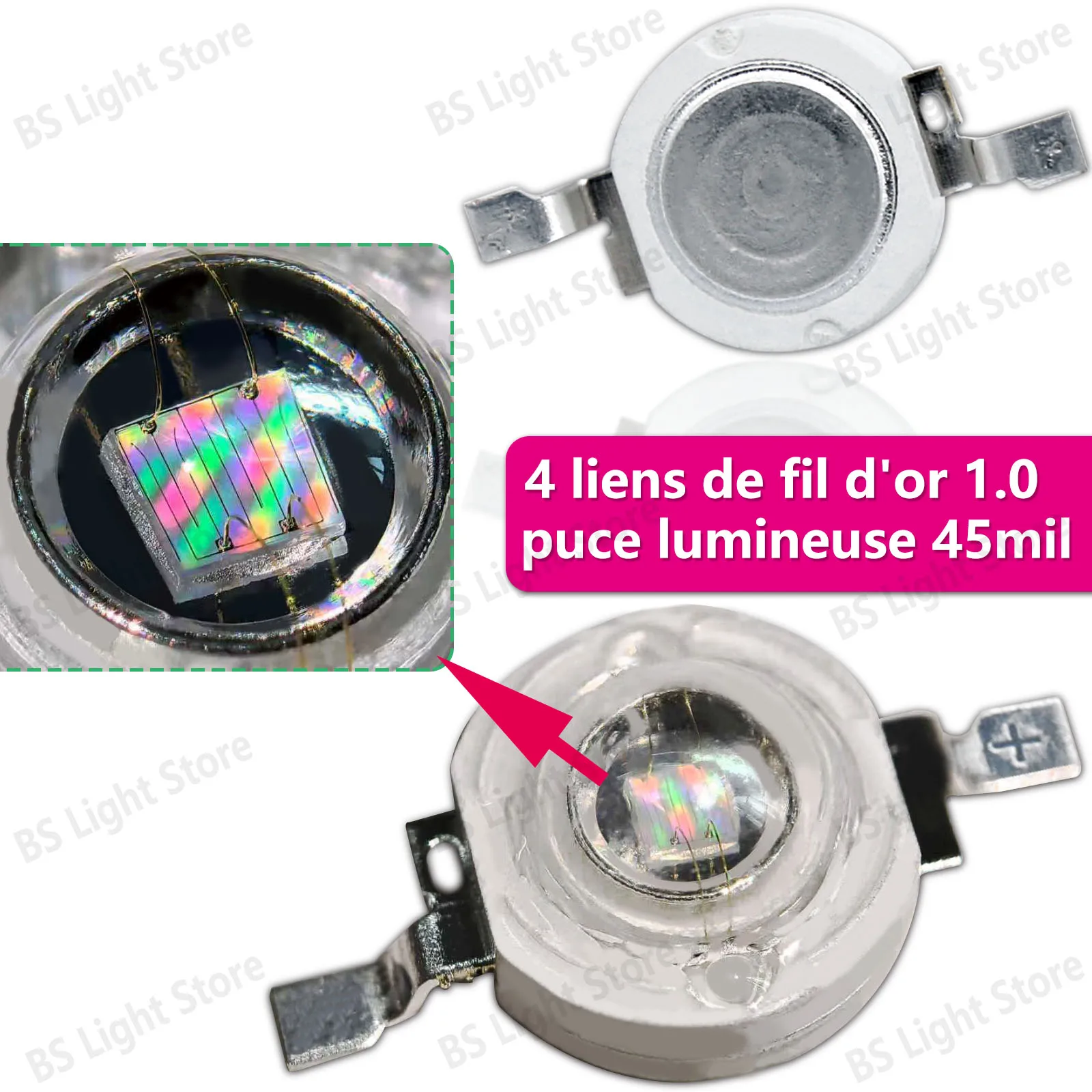 10/20pcs uv led 3V 395-405nm  high-power bead purple light  LED bulb  light source made used spotlights downlight Nail lamp DIY