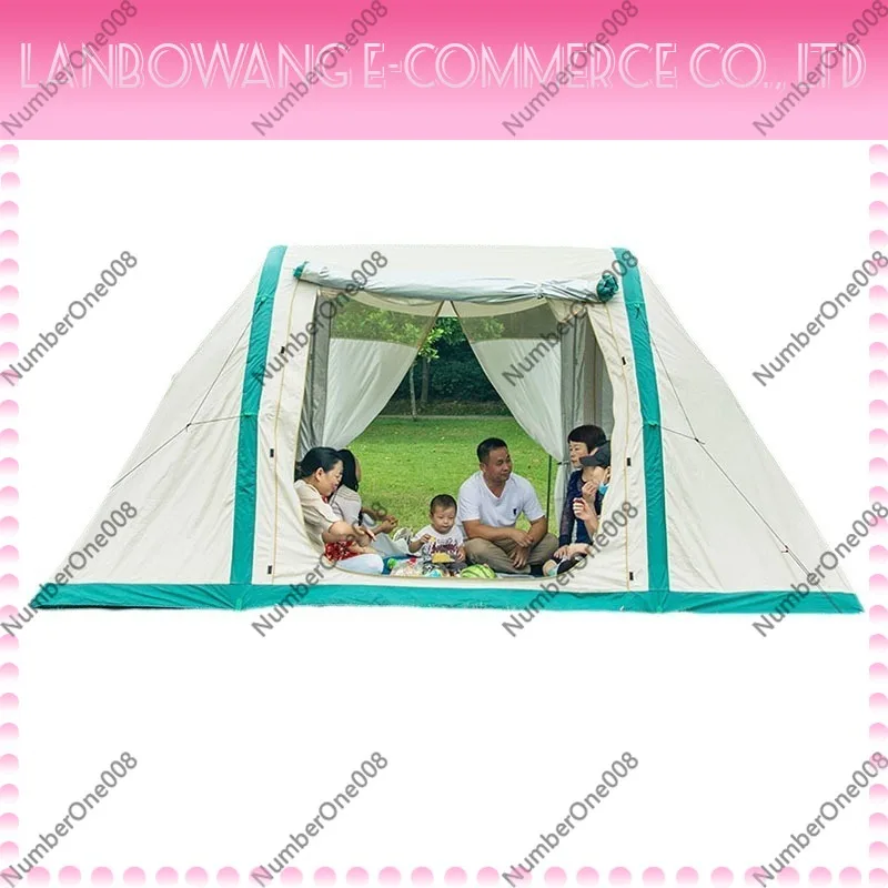 Inflatable Camping Tent for Outdoor, Automatic Setup Portable Shelter for Family, Large Waterproof Tent with Tarp Full Set