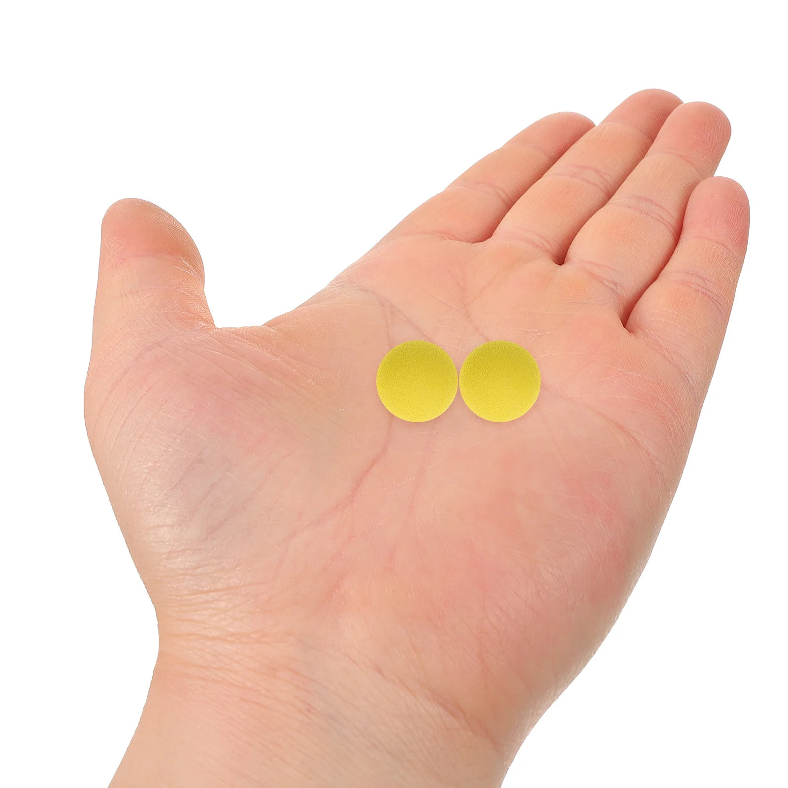 

50Pcs Eva Foam Balls Soft Yellow 2Cm Lightweight Blaster Refill Projectiles Silent Noise Reduction Target Practice